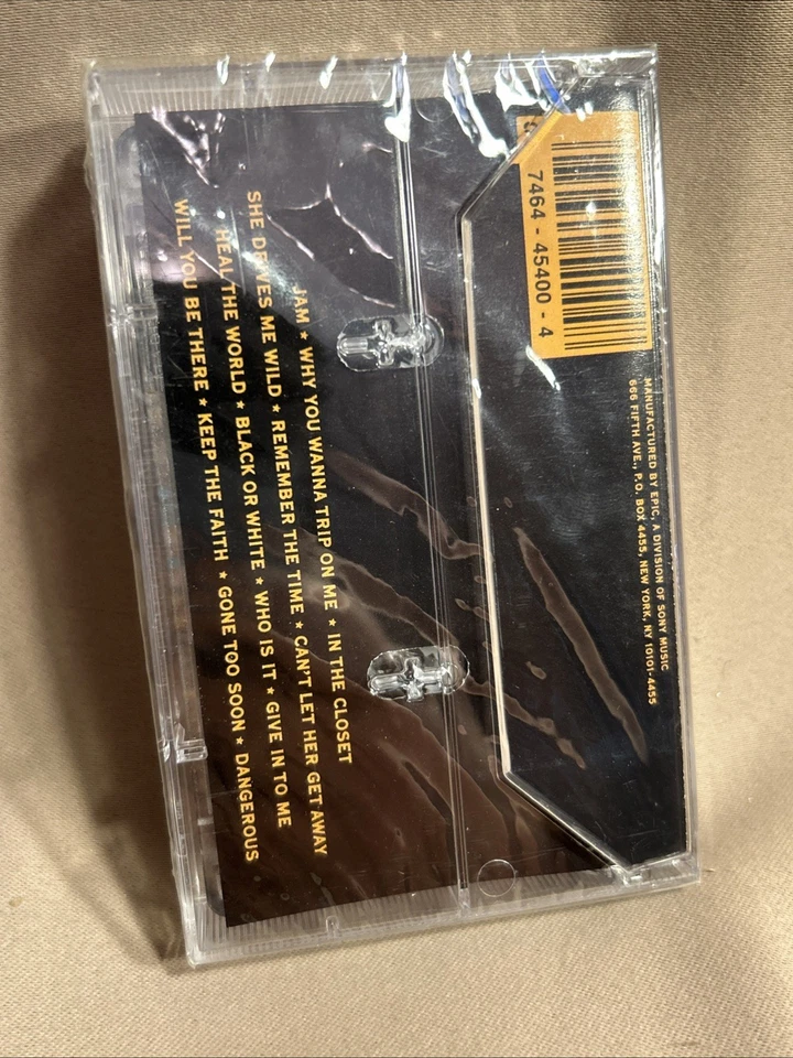 MICHAEL JACKSON "Dangerous" FACTORY SEALED NEW CASSETTE TAPE - Image 3 of 4