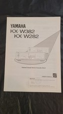 Yamaha KX-W282 KX-W382 Cassette Owner / User Manual Original 
