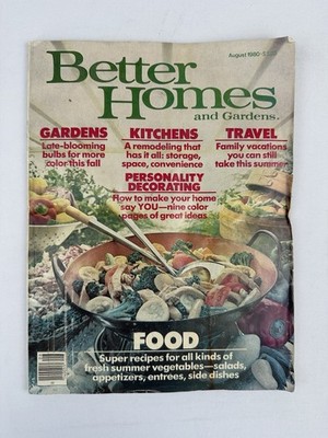 Better Homes and Gardens Aug 1980 Late-Blooming Bulbs, Summer Recipes ID:64608