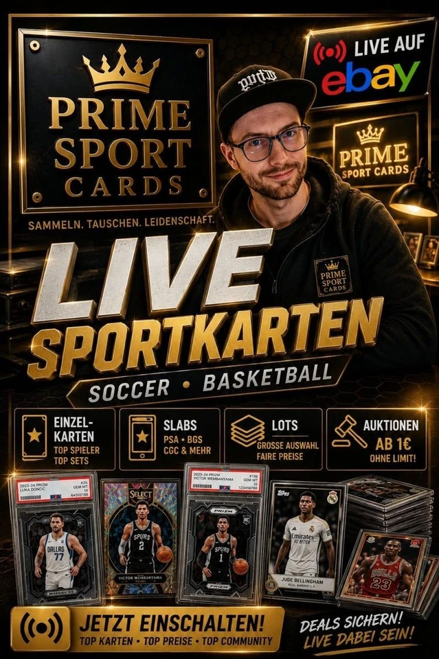 🔥LIVE: NBA/Fußball Slabs🏀⚽Booster Packs Rip & Ship🔥