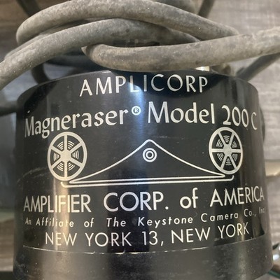 Magneraser AmpliCorp Of America  Model 200c  magnetic  tape eraser