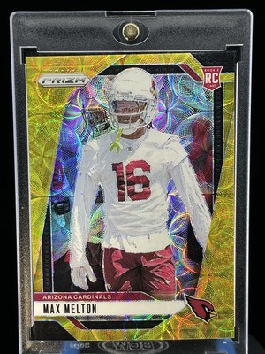 2024 Panini Prizm Choice Max Melton Gold Scope Prizm Rookie RC /10 Cardinals 376