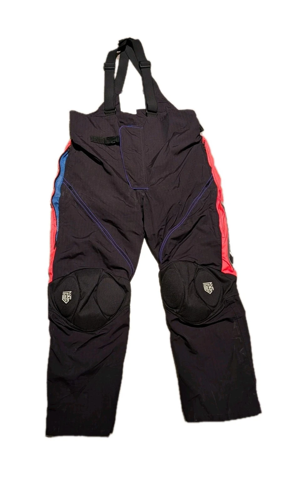 Tekrider Mens Snowmobile Bibs Overalls Padded Hydroflex 5000 Ripstop Mens L VHTF