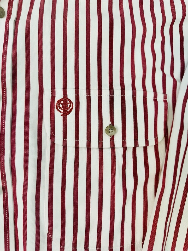 Camisa George Strait Wrangler Corte Vaquero Colección Rayas Abotonada Foto 2 de 4