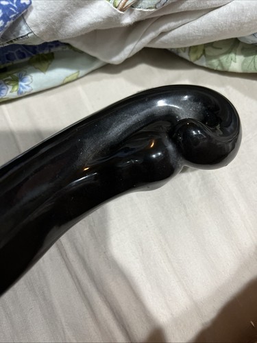 Vintage Haeger Black Panther Ceramic Sculpture 20" Green Eyes - Picture 8 of 8