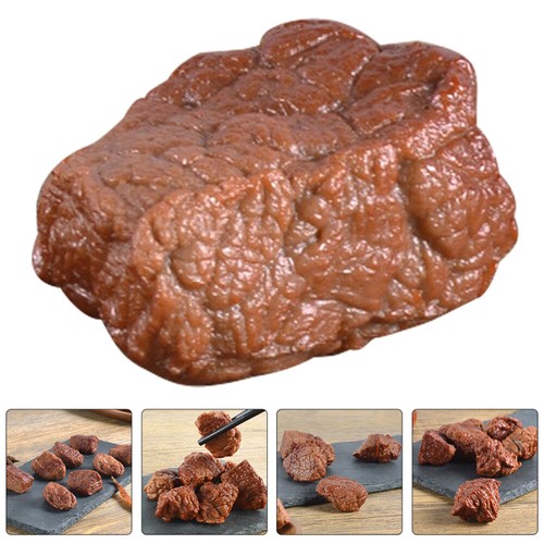 5 Pcs Artificial Steak Realistic Food Beef Model Fake