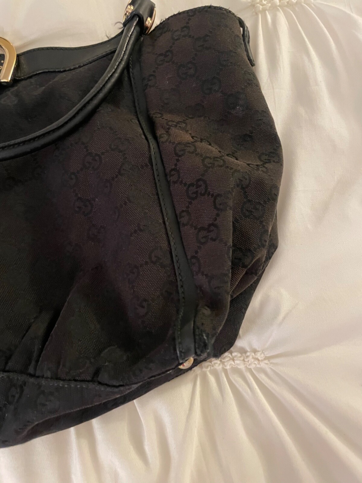 Authentic Black monogram Gucci purse - image 5