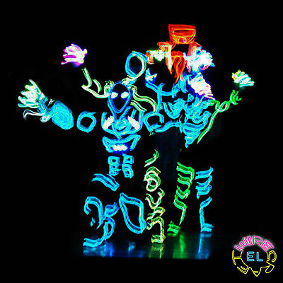 Basic Dance Act Set = Trigger Driver + 5 x 1m EL Draht - Neon Streetdance
