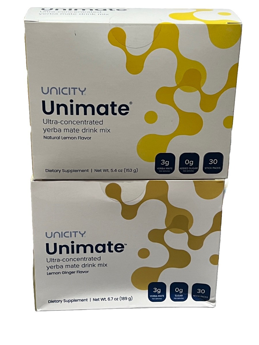 NEW* 2Boxes Combo:Unicity Unimate Lemon And Lemon Ginger