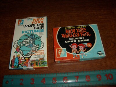 VINTAGE ED-U-CARD: BOXED NEW YORK WORLD'S FAIR GAME & SOUVENIR CARD SET