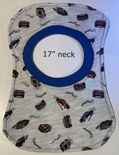 Bib 17" Neck Pull Over Head T-Shirt Special Needs Drool Cotton Polyester