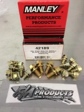 Manley 42189 Small Block Chevy Steel Oil Pan Bolt Kit Gold Irridite 18 Pieces