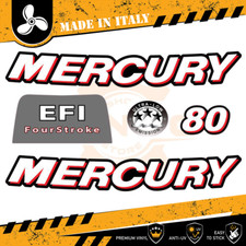 Decalcomania Adesivi Motore Fuoribordo Mercury 80 cv - Four Stroke EFI Orion