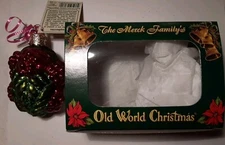 Merck Family's Old World Christmas Raspberries Pre Owned Older Hanging Ornament 