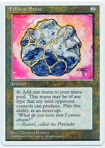 FELLWAR STONE X1 MAGIC Mtg  4TH EDITION NEAR MINT (NM) 1995