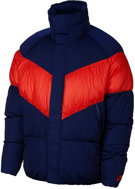 nike down fill jacket blue