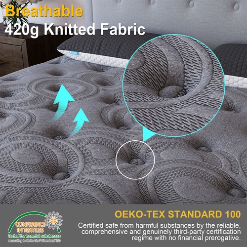 Duchess Mattress Queen Double King Single Bed Pocket Spring Gel Memory Foam - Picture 12 of 27