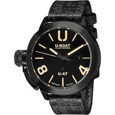 U-Boat 9160 Classico U-47 Black Strap Watch