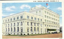 Federal Land Bank  Postcard Columbia South Carolin - Architecture