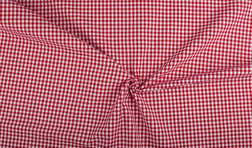 Vichy Karo Stoff rot