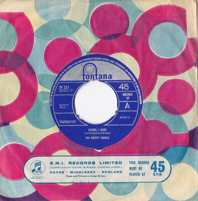 The Pretty Things  -Honey, I Need / I Can Never Say- 7'' 45 UK Fontana 1965