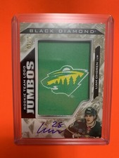 2024-25 Black Diamond Liam Ohgren Rookie Team Logo Jumbos Auto /10 Minnesota