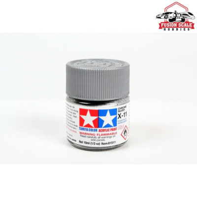 Tamiya Acrylic X-11 Chrome Silver 10ml Bottle