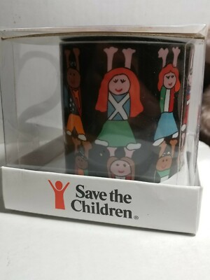 If We All Work Together-Save the Children hand crafted coffee mug-Centrum-NIB
