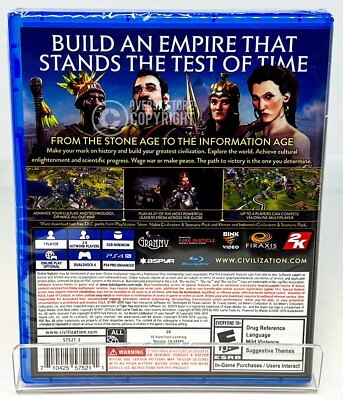 Sid Meier's Civilization VI 6 - PS4 - Brand New | Factory Sealed