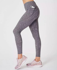 Sweaty Betty Moonrock Palm Print Power Full Length Workout Leggings Sz XS