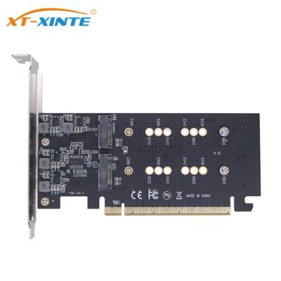 M.2 M Key SSD to PCIex16 2/4 Bays Split Array Card 4*32Gbps for M.2 NVME PCI-E
