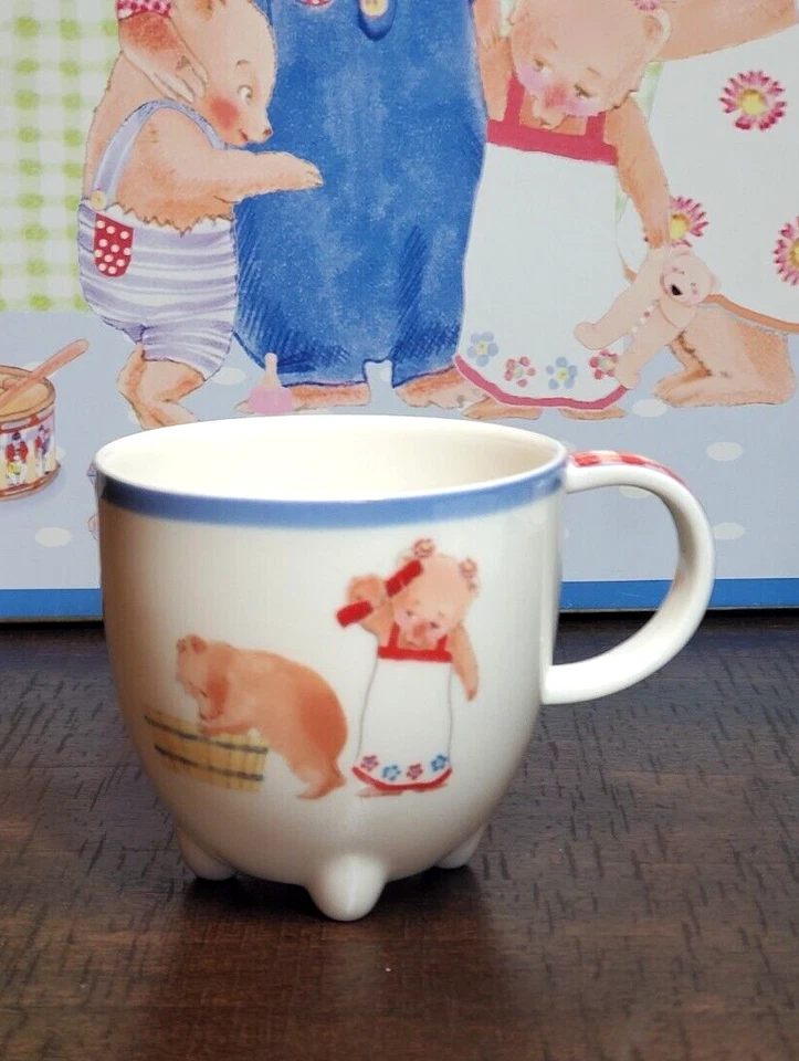 Villeroy & Boch Family Bears Juego de 3 piezas para niños Taza Plato Cuenco Estuche de metal Foto 3 de 4
