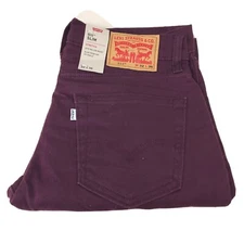 Levi's 511 Slim jeans Wine Maroon 32x36 Slim Fit New Tags AR298
