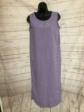 Teddi Petite Women’s Dress Sleeveless Violet Color Floral Trim Size PS