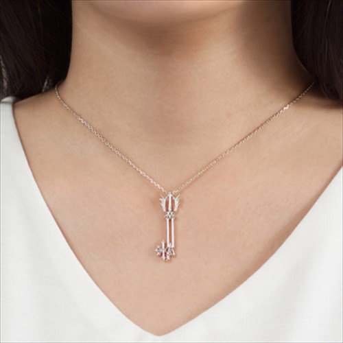 Kingdom Hearts Key Blade necklace silver Pendant necklace - 第 2/4 張圖片
