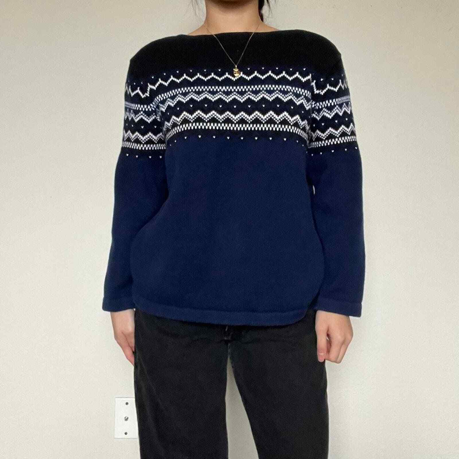 Eddie Bauer Patterned Sweater - image 1