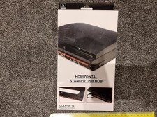 SOPORTE CONSOLA HORIZONTAL OFICIAL SONY PLAYSTATION 3 PS3 SLIM USB POWER HUB ¡NUEVO!
