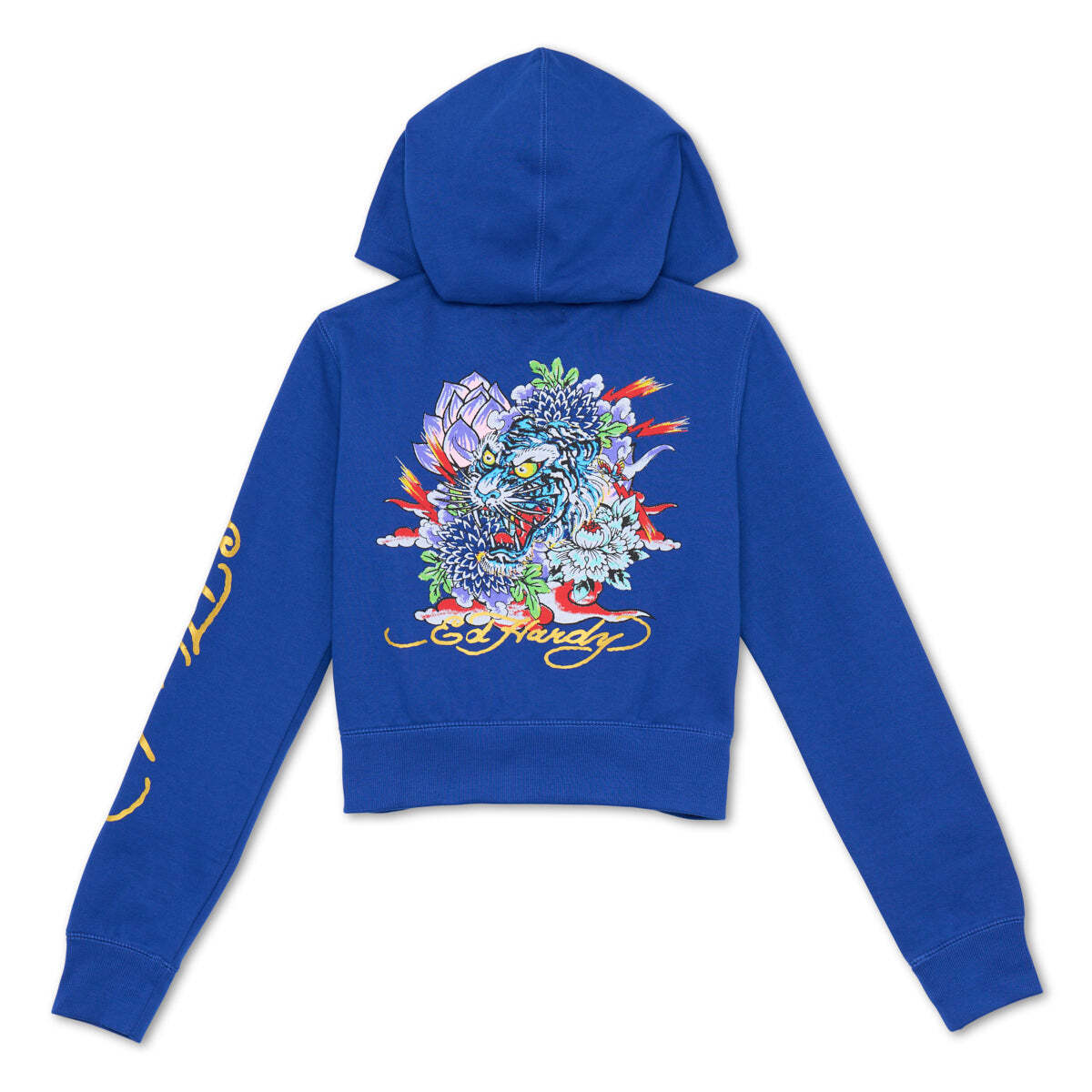 Tiger Lotus Cropped Hoodie | eBay
