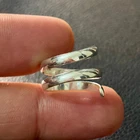 925 Sterling Silver Ring Adjustable Handcrafted Band Ring Silver Jewelry VI002