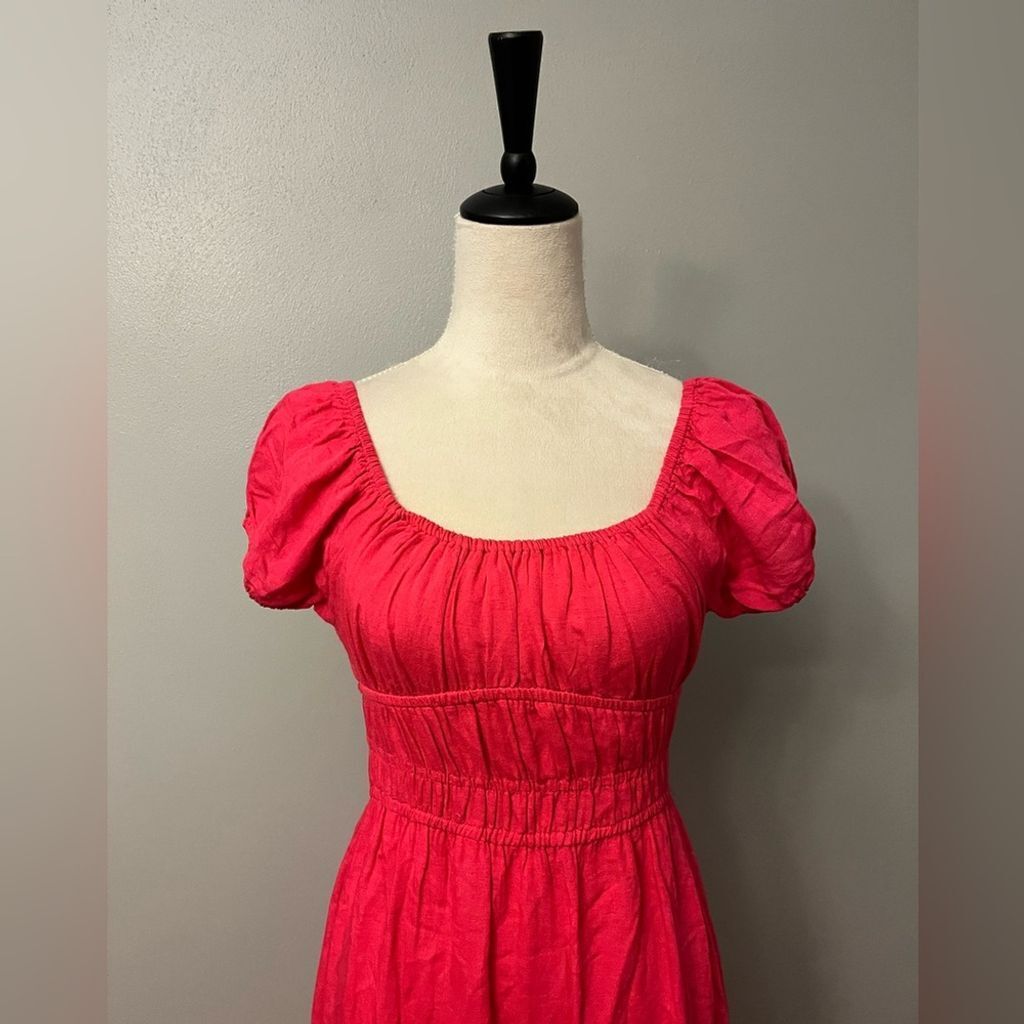 NWOT Sim & Sam Midi Peasant Dress - Size Medium | eBay
