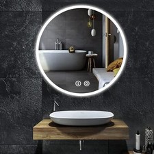 Specchio da bagno rotondo a led, 60x60, YOLEO