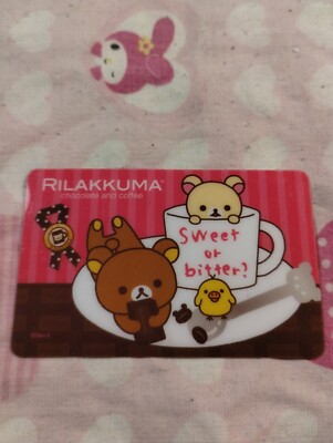 San-X Rilakkuma Coffee Sweet Or Bitter Sticker Decal Stationery #2 -NEW