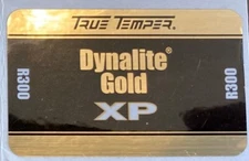 GENUINE TRUE TEMPER DYNALITE GOLD XP R300 NEW IRON SHAFT LABEL