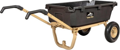 #ad TerraTrek Heavy Duty 2 in 1 Utility Cart amp; Wheelbarrow 7 CuFt 600 lb Capacity $229.99