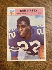 Bob Hayes 1966 Philadelphia #58 Dallas Cowboys Rookie card RC. rookie card picture