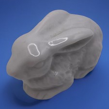 Vintage Ceramic Bisque White Bunny Rabbit Tiny Figurine Midwest Importers