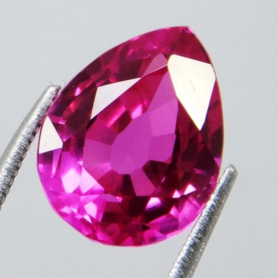 Natürlicher Pink Saphir 11.80 Ct Ceylon Lose Edelstein IGL Pear, Asterismus