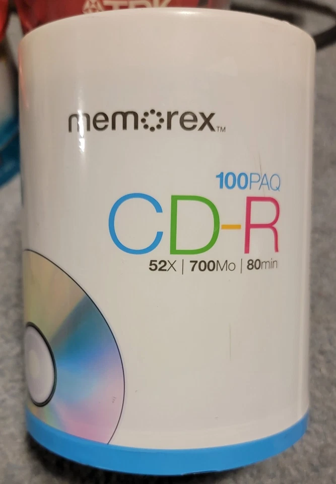 *Brand NEW* Memorex CD-R 100 Pack 52X 700MB 80Min Digital Media Factory Sealed - Image 2 of 2
