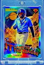 Junior Caminero ROOKIE FROM THE LEAGUE  REFRACTOR CARD BOWMAN CHROME RAYS MINT