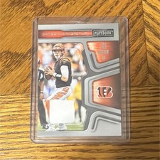Panini Playbook Gameday Materials Joe Burrow #GM-3 Bengals Football Card